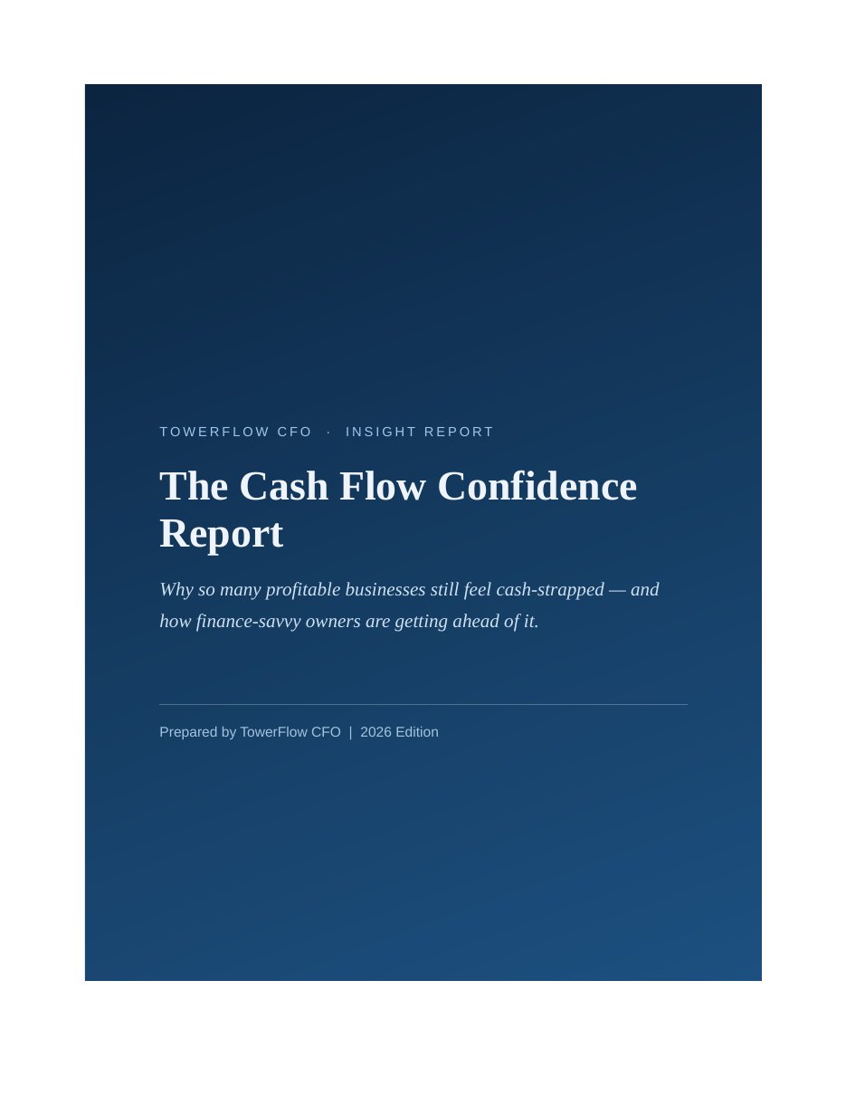 Cover of The Cash Flow Confidence Report